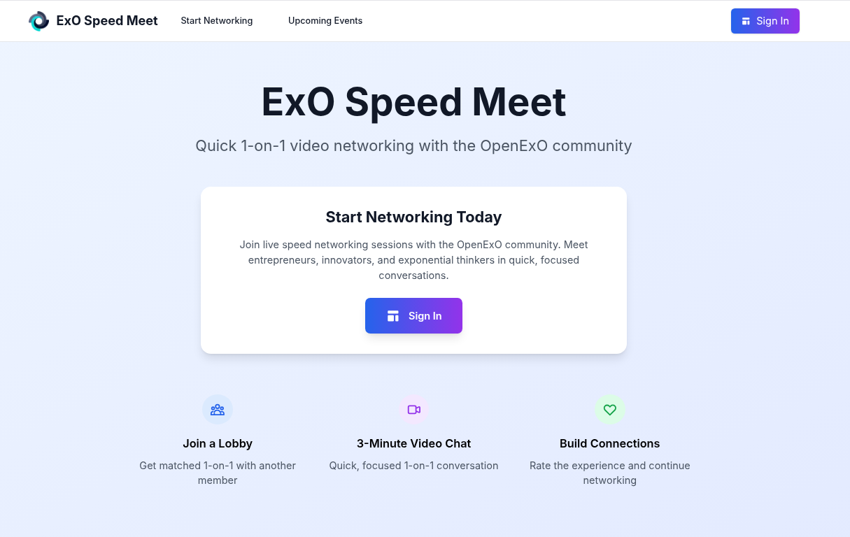 ExO Speed Meet